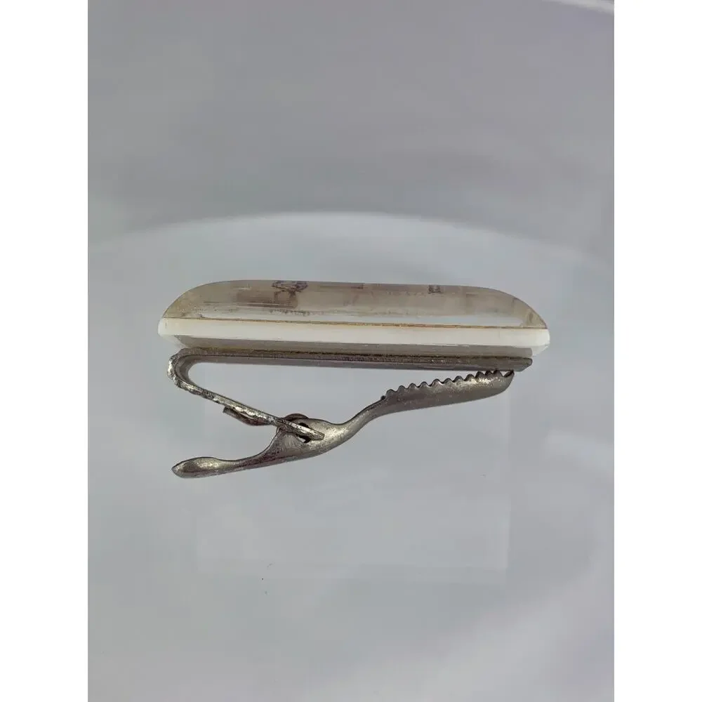 1956 Pronghorn Antelope US Postage Stamp Tie Clip Bar Wildlife Vintage